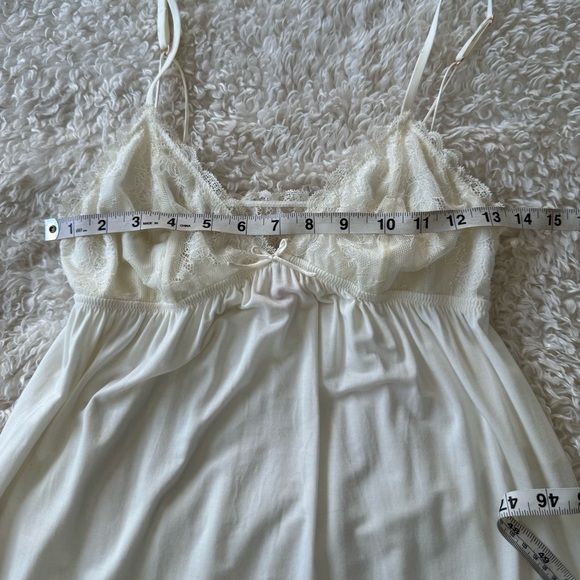 EBERJEY~ Mia Slip Chemise dress in Ivory Cream Size Medium - Picture 8 of 14